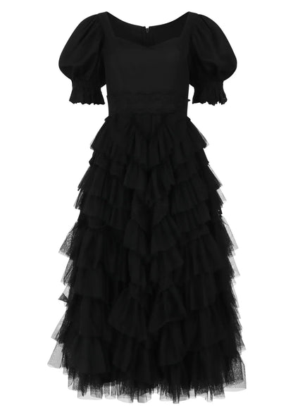 Thumbelina Dress Dresses - JessaKae - Thumbelina Dress - Black Lace / XXS