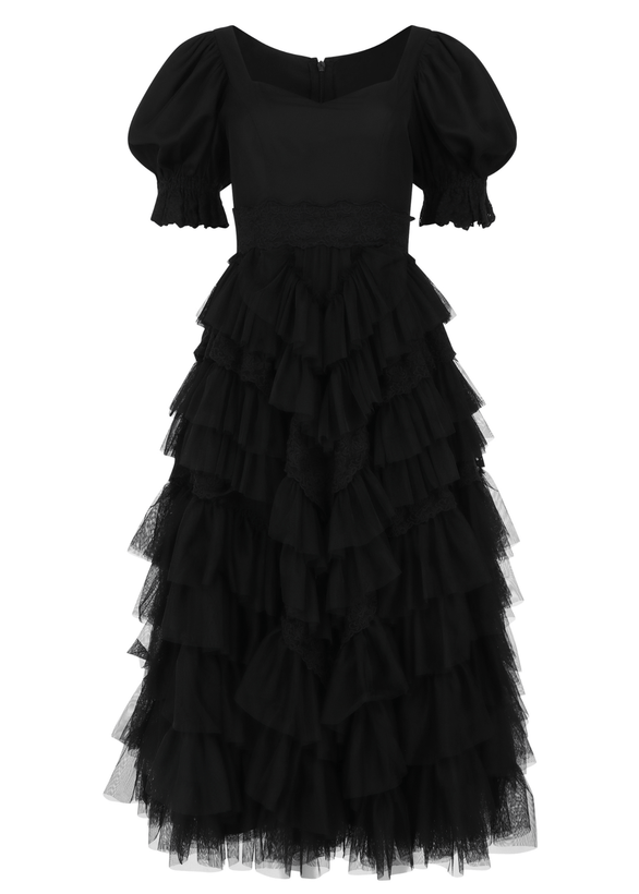 Thumbelina Dress - Black Lace