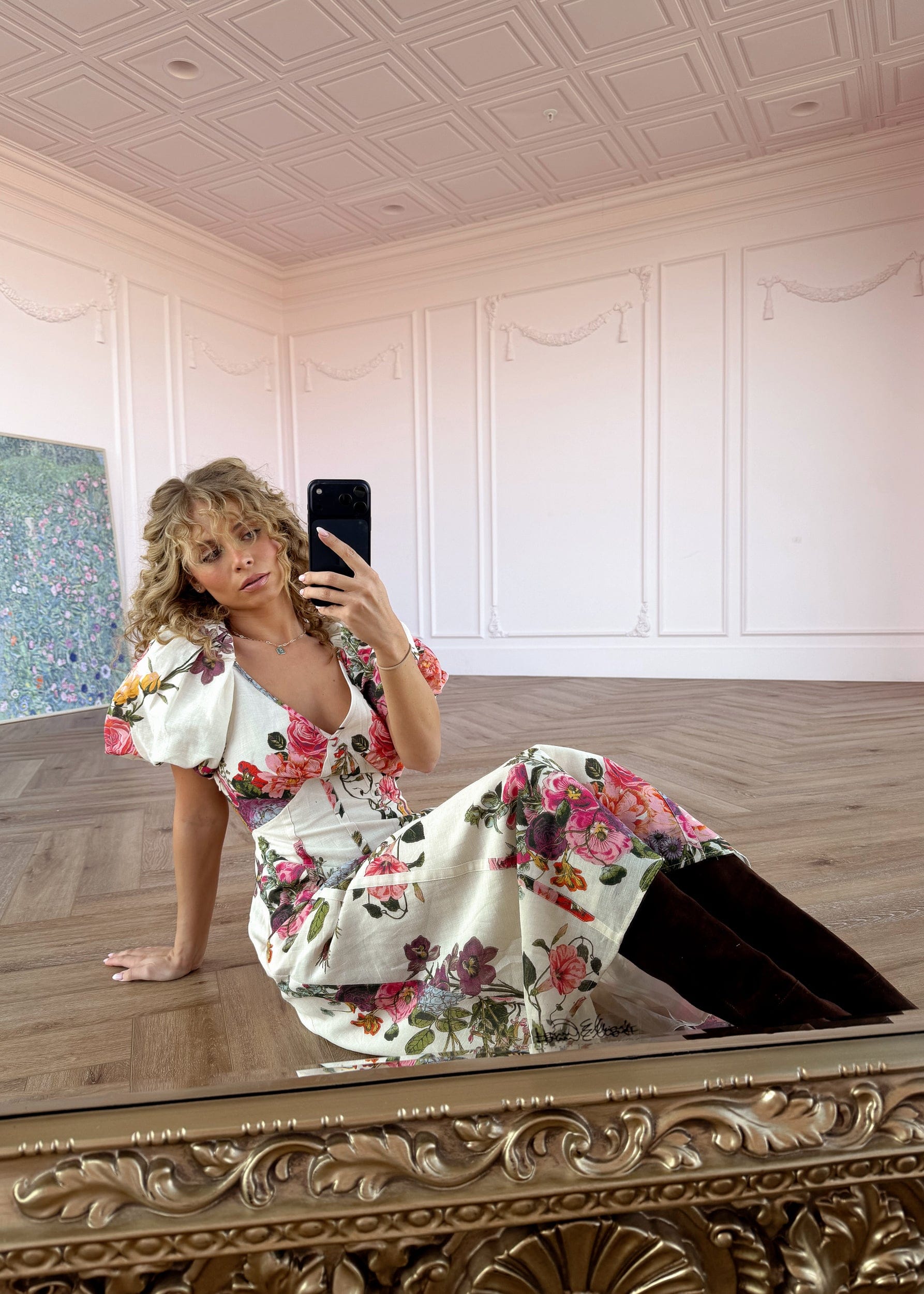 chic size inclusive model wearing JessaKae Valenne Dress