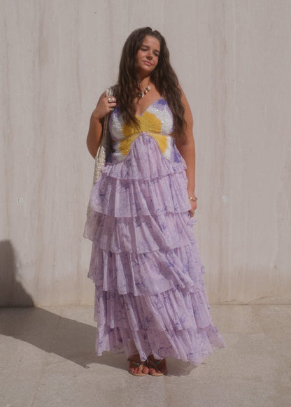 chic size inclusive model wearing JessaKae Vanessa Dress