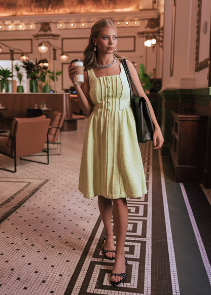 chic size inclusive model wearing JessaKae Waldorf Dress