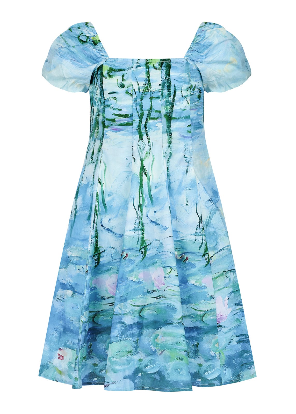 chic size inclusive model wearing JessaKae Water Lily Girls Dress