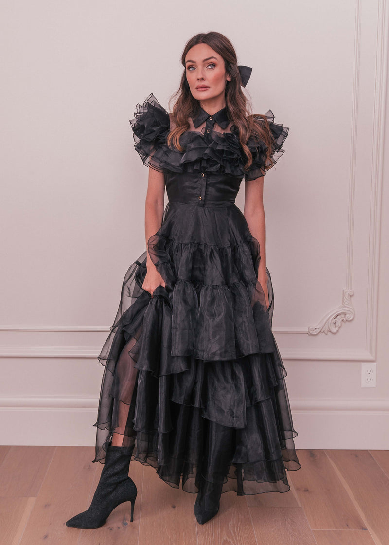 chic size inclusive model wearing JessaKae Wednesday Dress Dresses