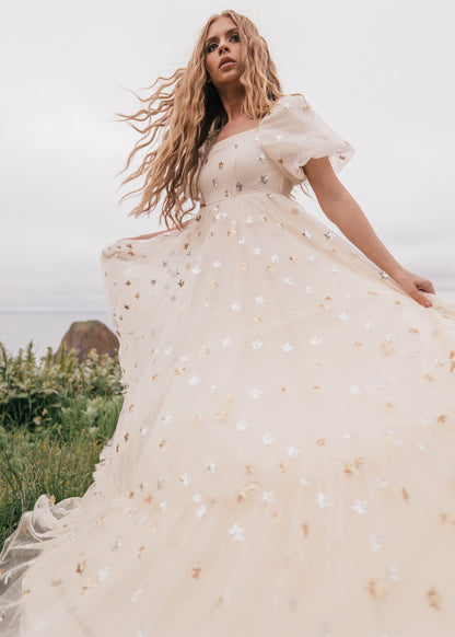 Wendy Dress Dresses - JessaKae - Wendy Dress - Cream Star / XXS