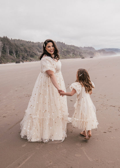 Wendy Dress Dresses - JessaKae - Wendy Dress - Cream Star / XXS