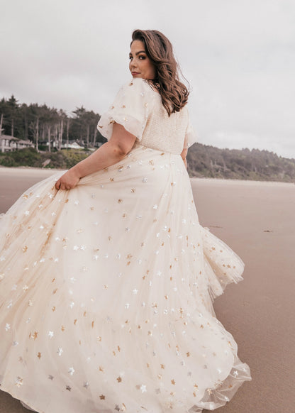 Wendy Dress Dresses - JessaKae - Wendy Dress - Cream Star / XXS