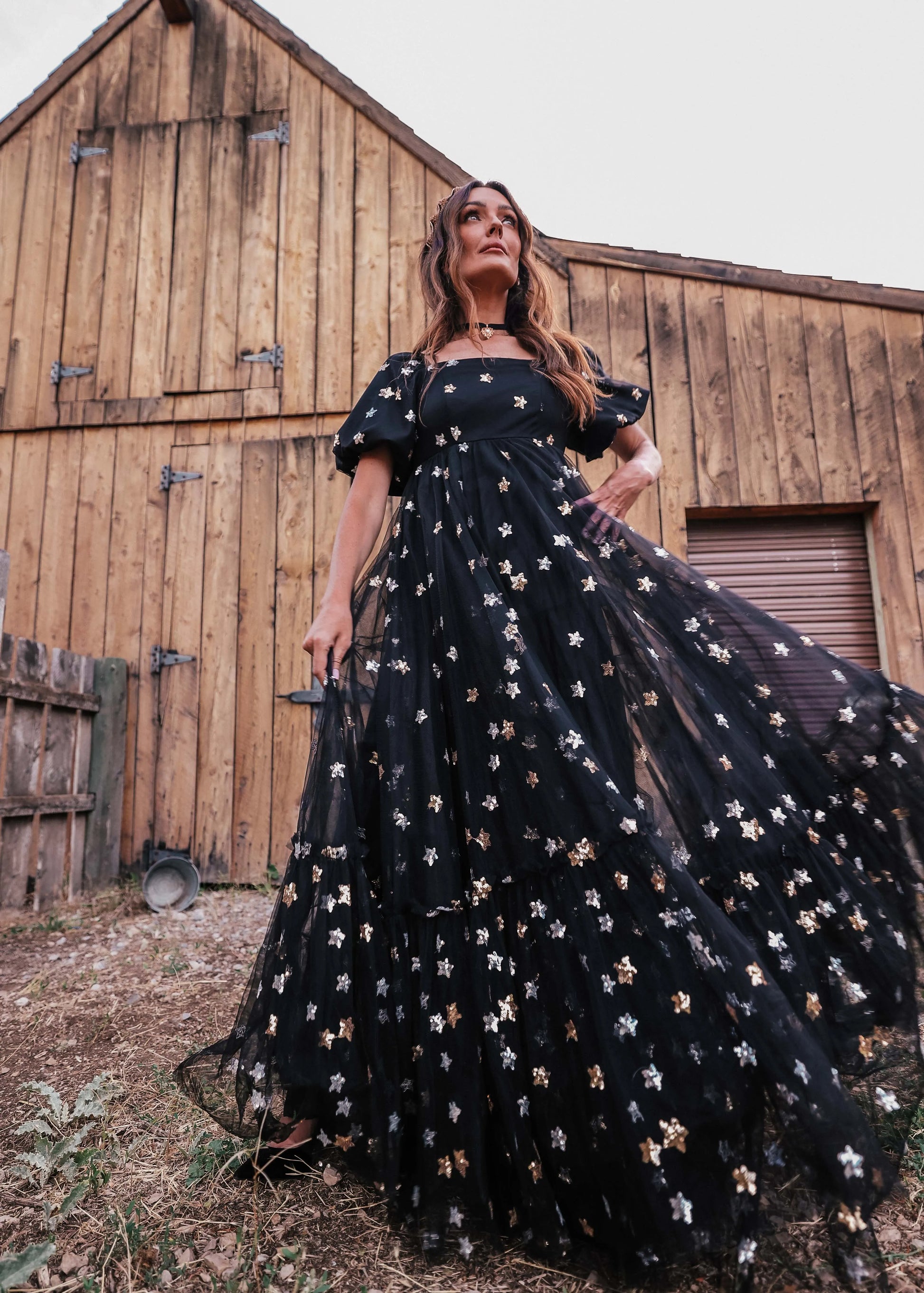 Wendy Dress Black Star | Occasion Dress in Sizes XXS6X | JessaKae Wendy Dress Black Star | Occasion Dress in Sizes XXS6X | JessaKae