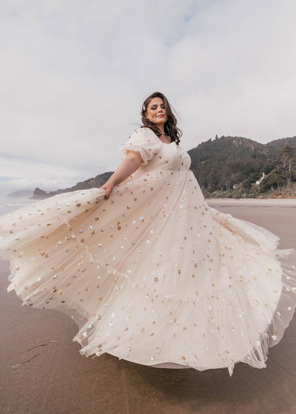 Wendy Dress Dresses - JessaKae - Wendy Dress - Cream Star / XXS