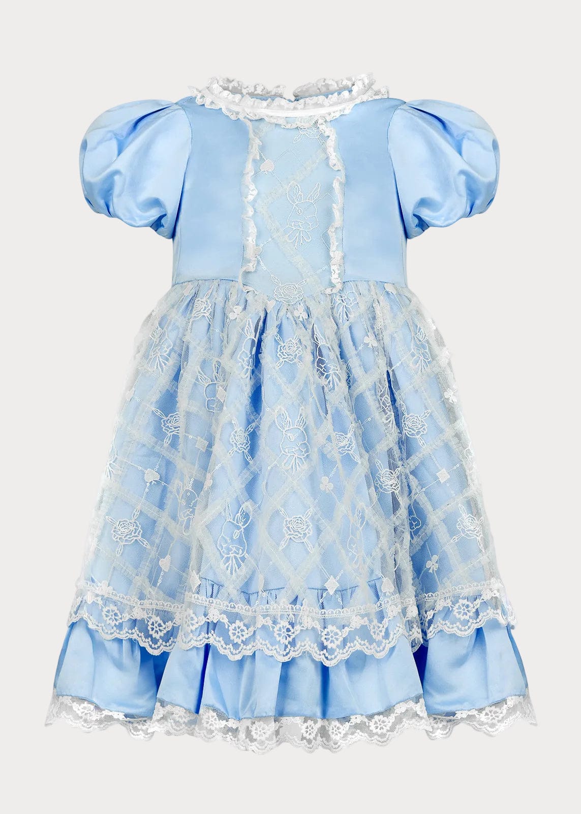 chic size inclusive model wearing JessaKae Wonderland Girls Dress