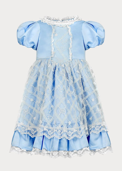 chic size inclusive model wearing JessaKae Wonderland Girls Dress