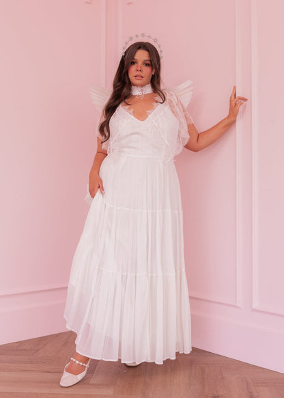 chic size inclusive model wearing JessaKae Zuri Dress Dresses