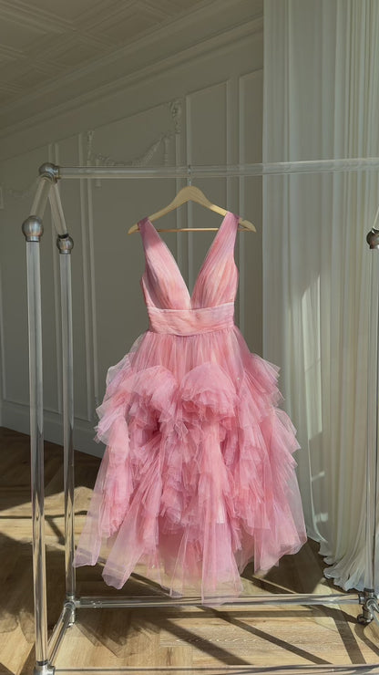 Calypso V-Neck A-Line Dress