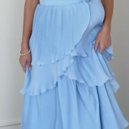 Nori Strapless Tiered Dress