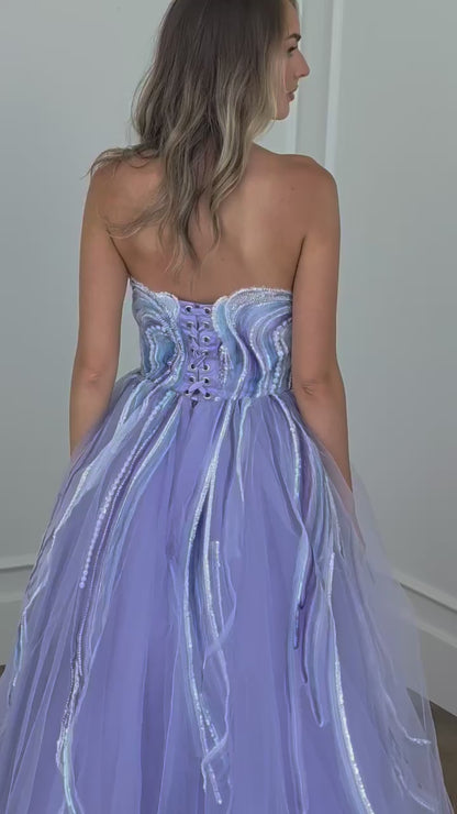 Opal Beaded Corset Dress