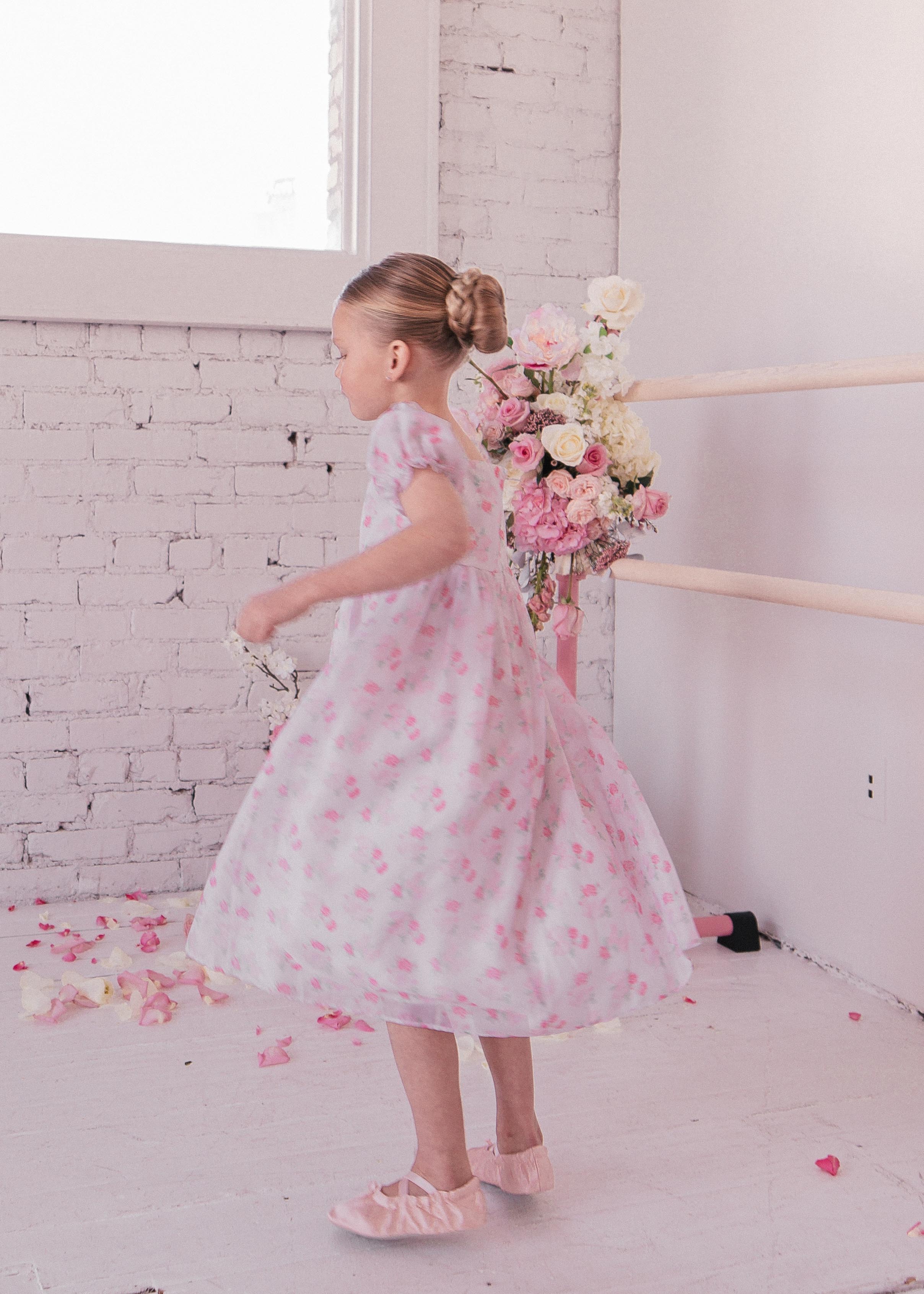 Ballet Girls Dress - Dusty Rose