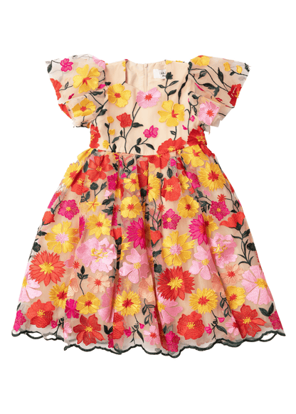 English Garden Girls Dress Girls Dress - JessaKae - English Garden Girls Dress - Pink Multi / 12-18M