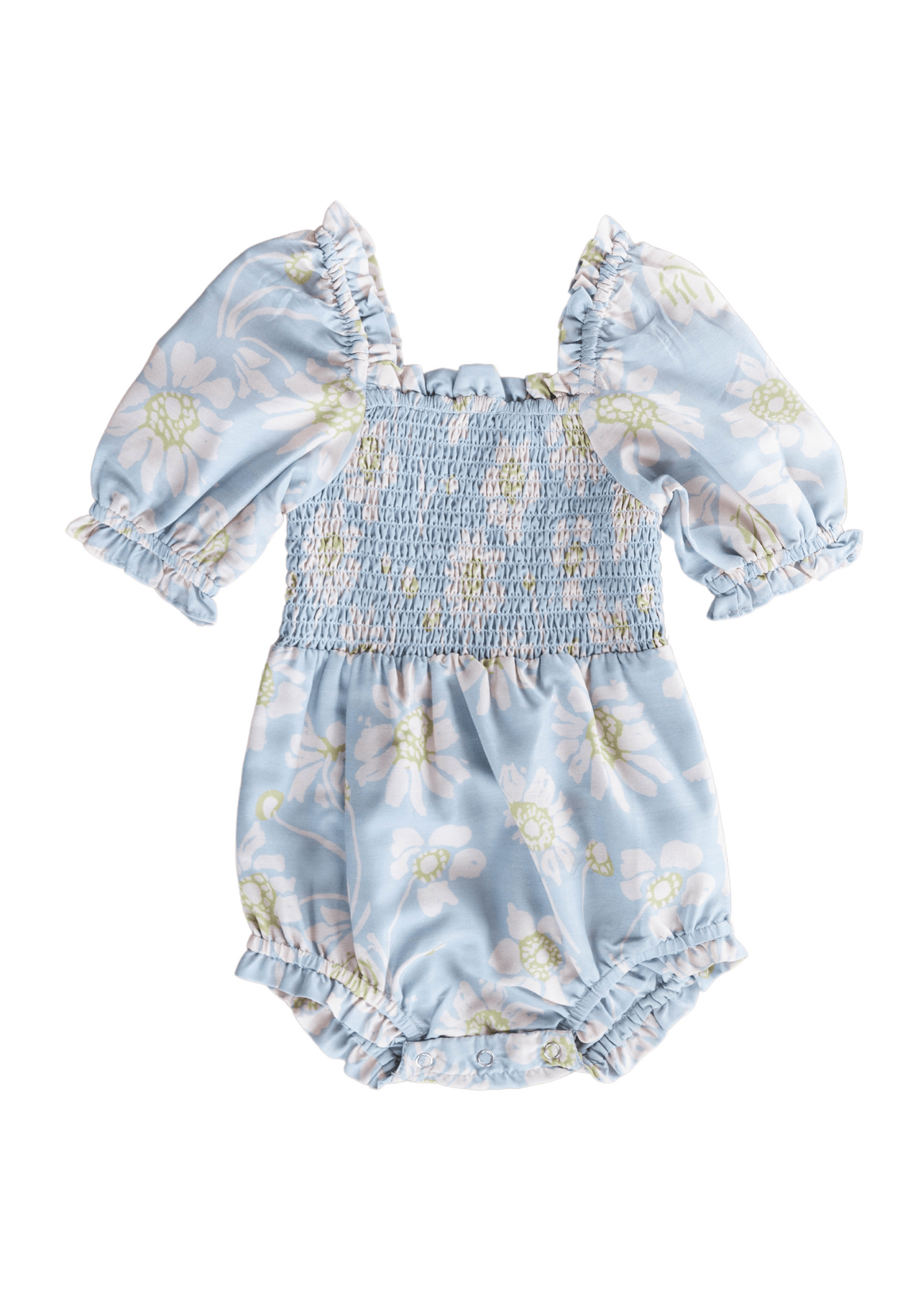 Florencia Baby Romper - Dusty Blue