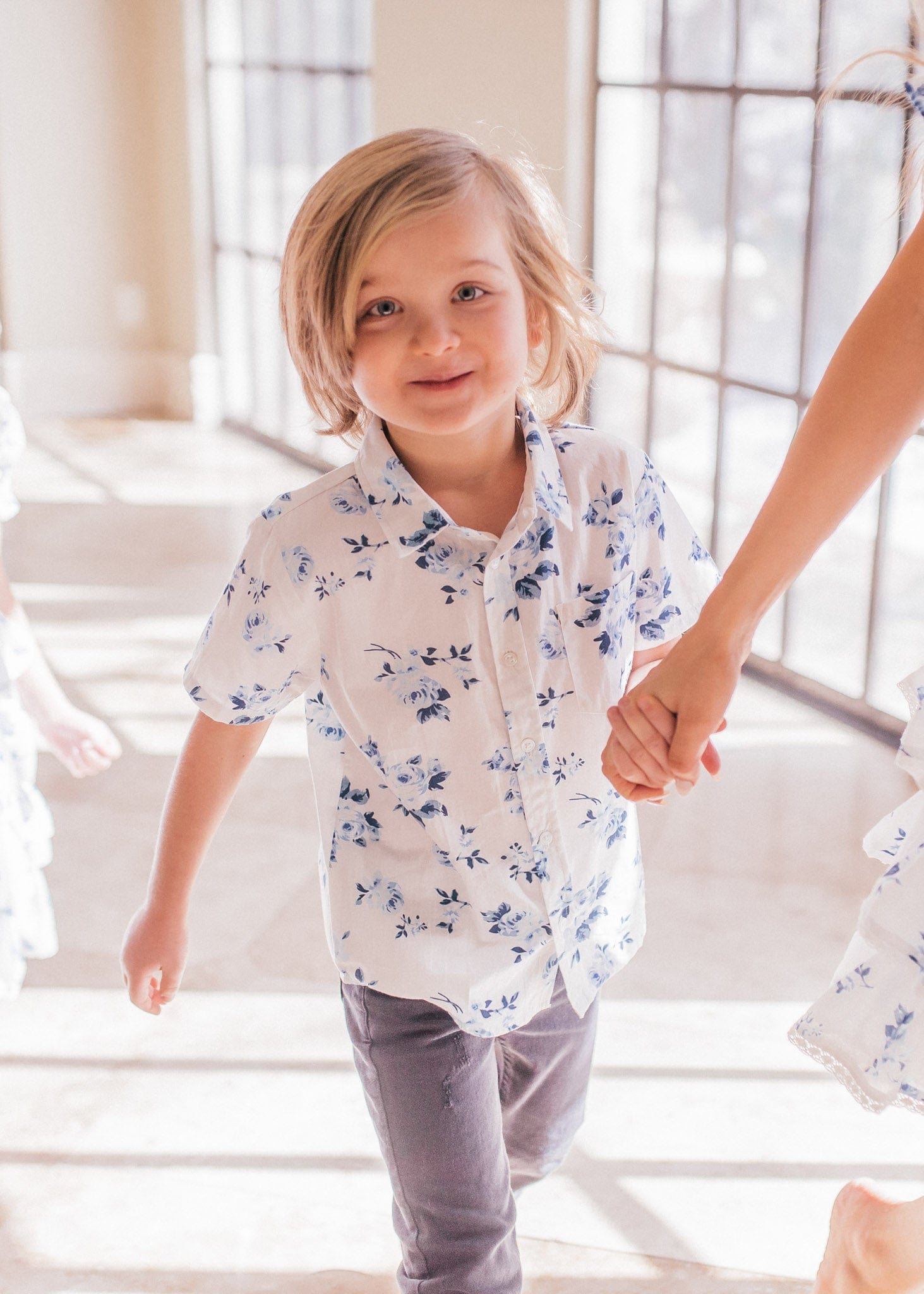 Free Spirit Boys Button Down - White