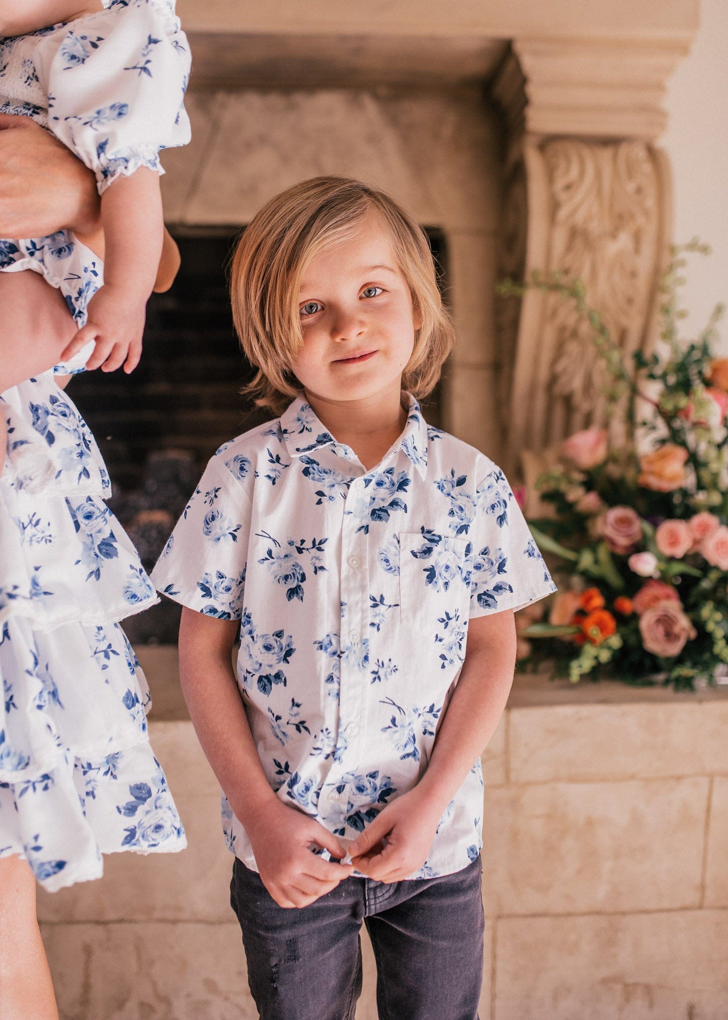 Free Spirit Boys Button Down - White