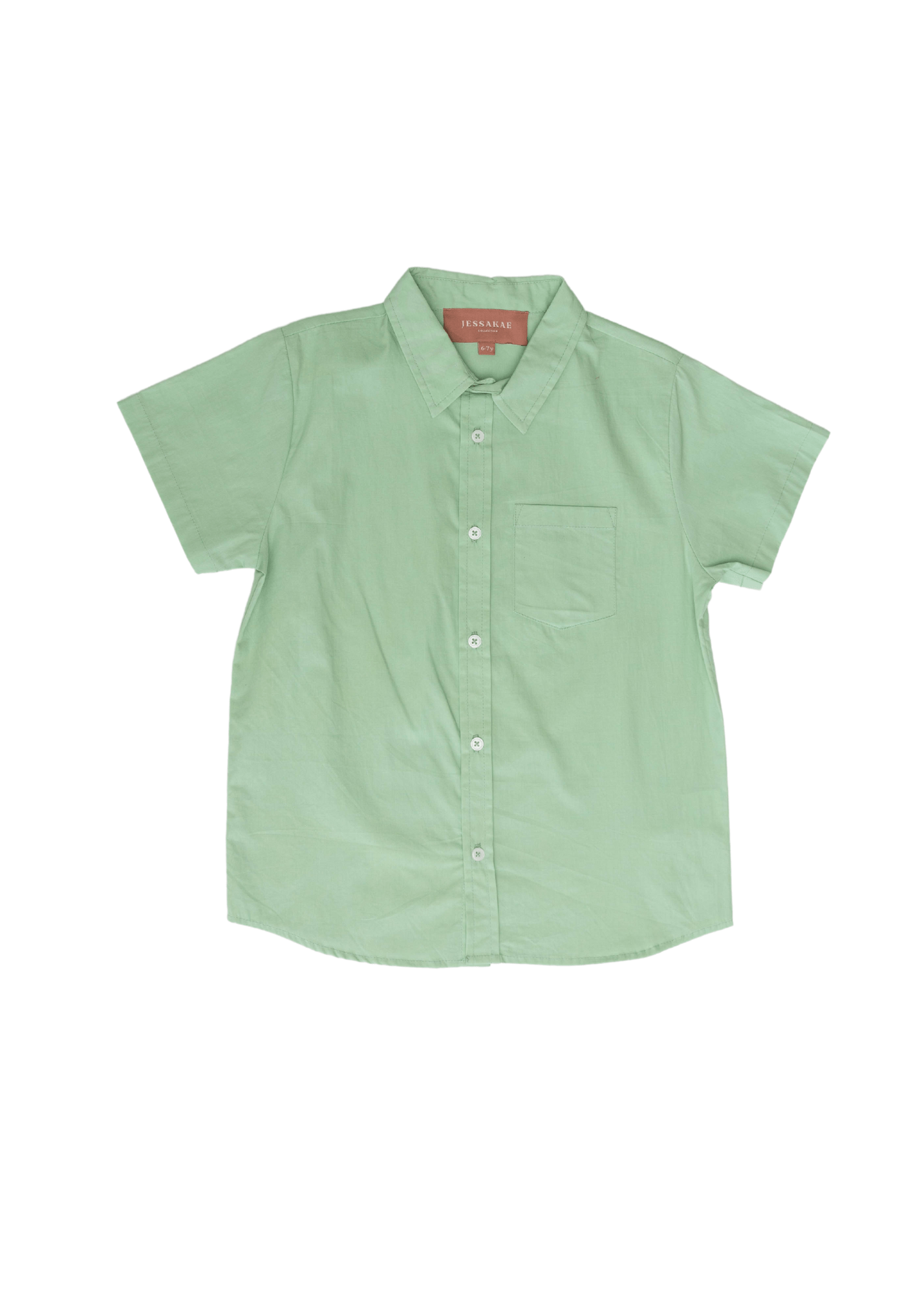 Free Spirit Boys Button Down - Green