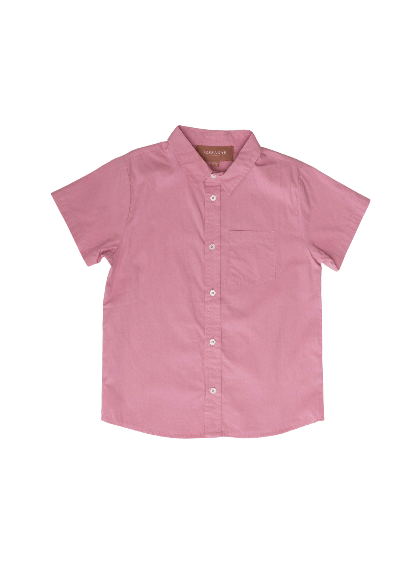 Free Spirit Boys Button Down - Rose