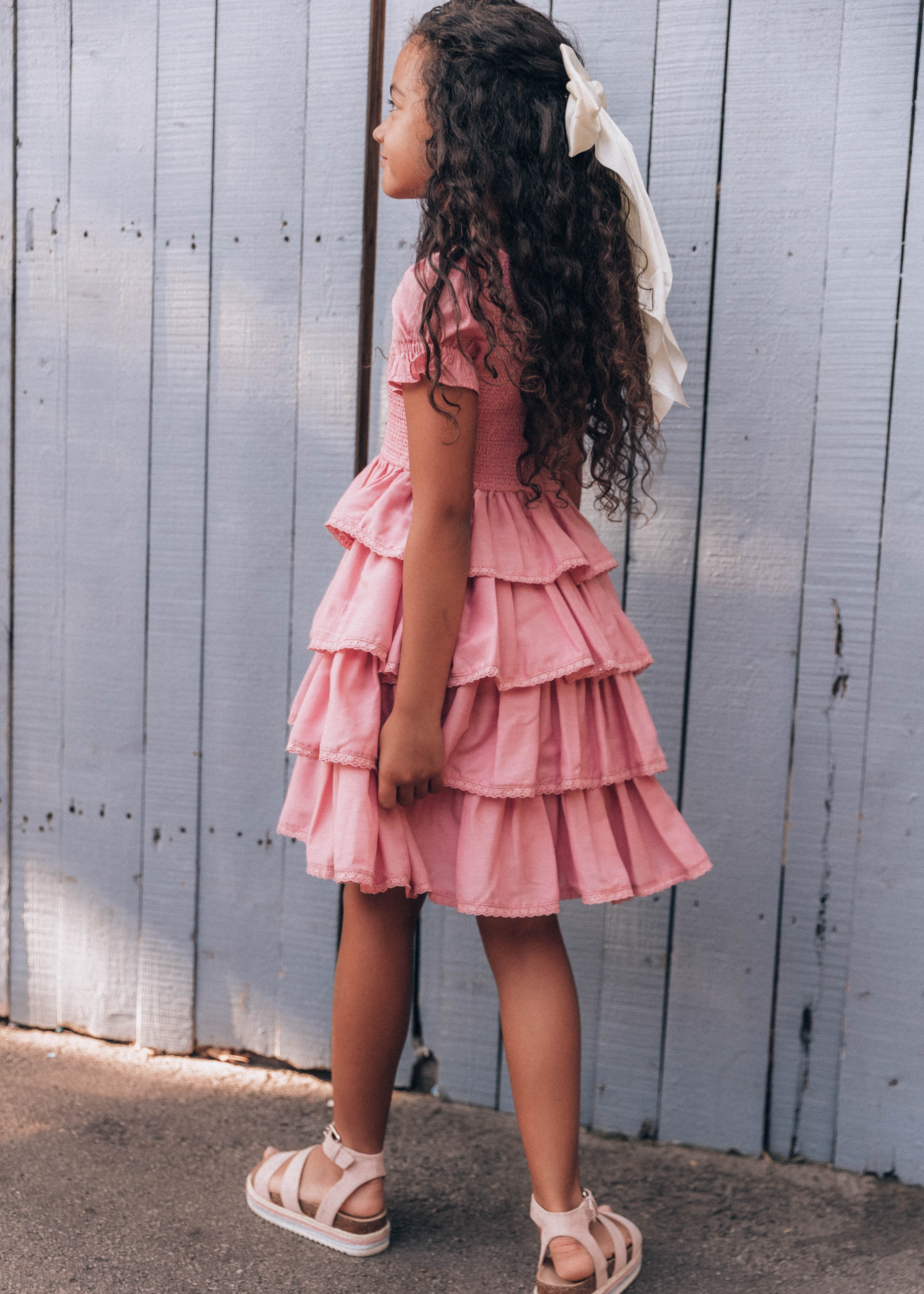 Free Spirit Girls Dress - Rose