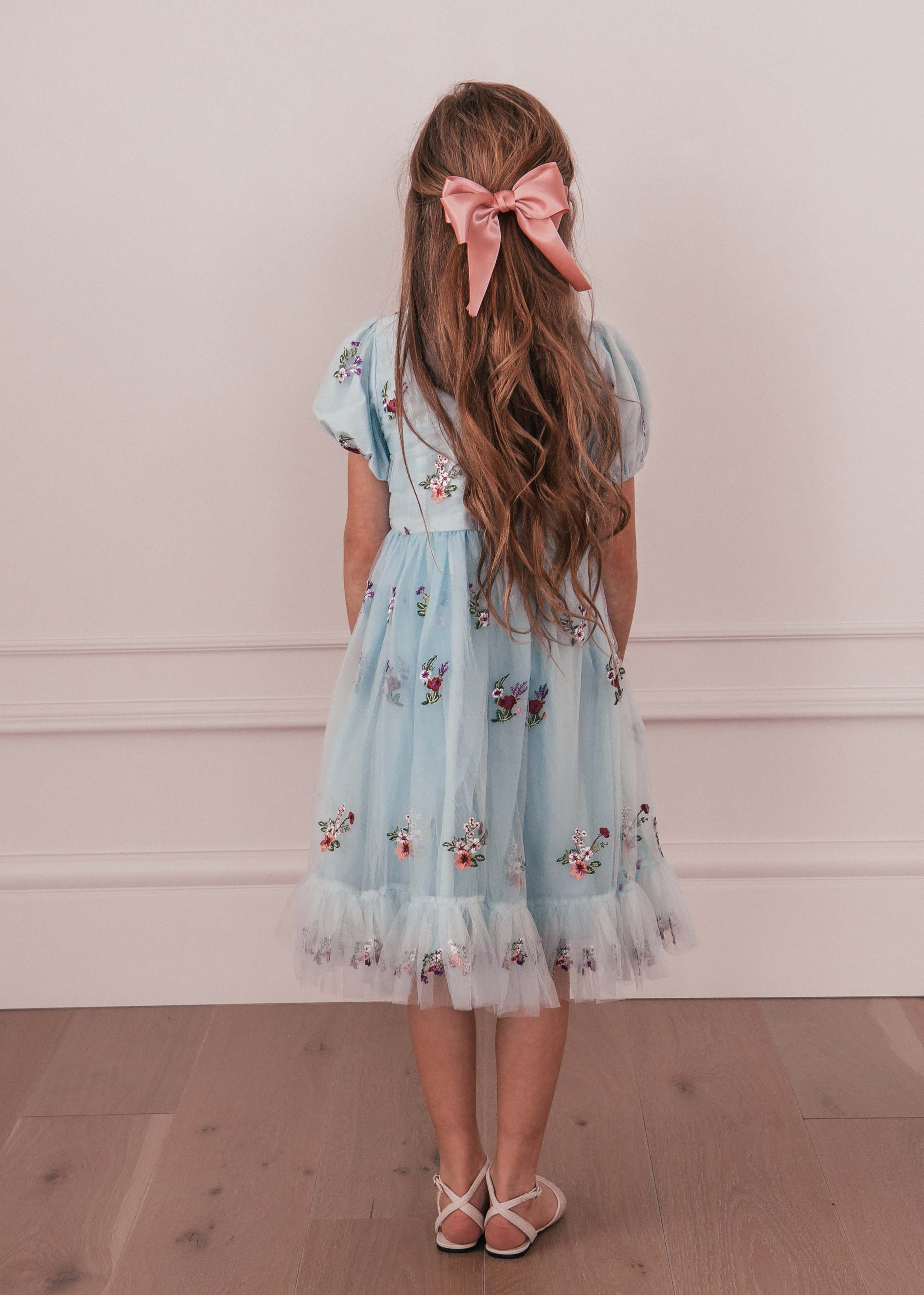 Garden Fairy Girls Dress - Blue