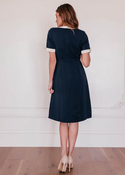 Grace Dress Dresses - JessaKae - Grace Dress - Navy / XXS