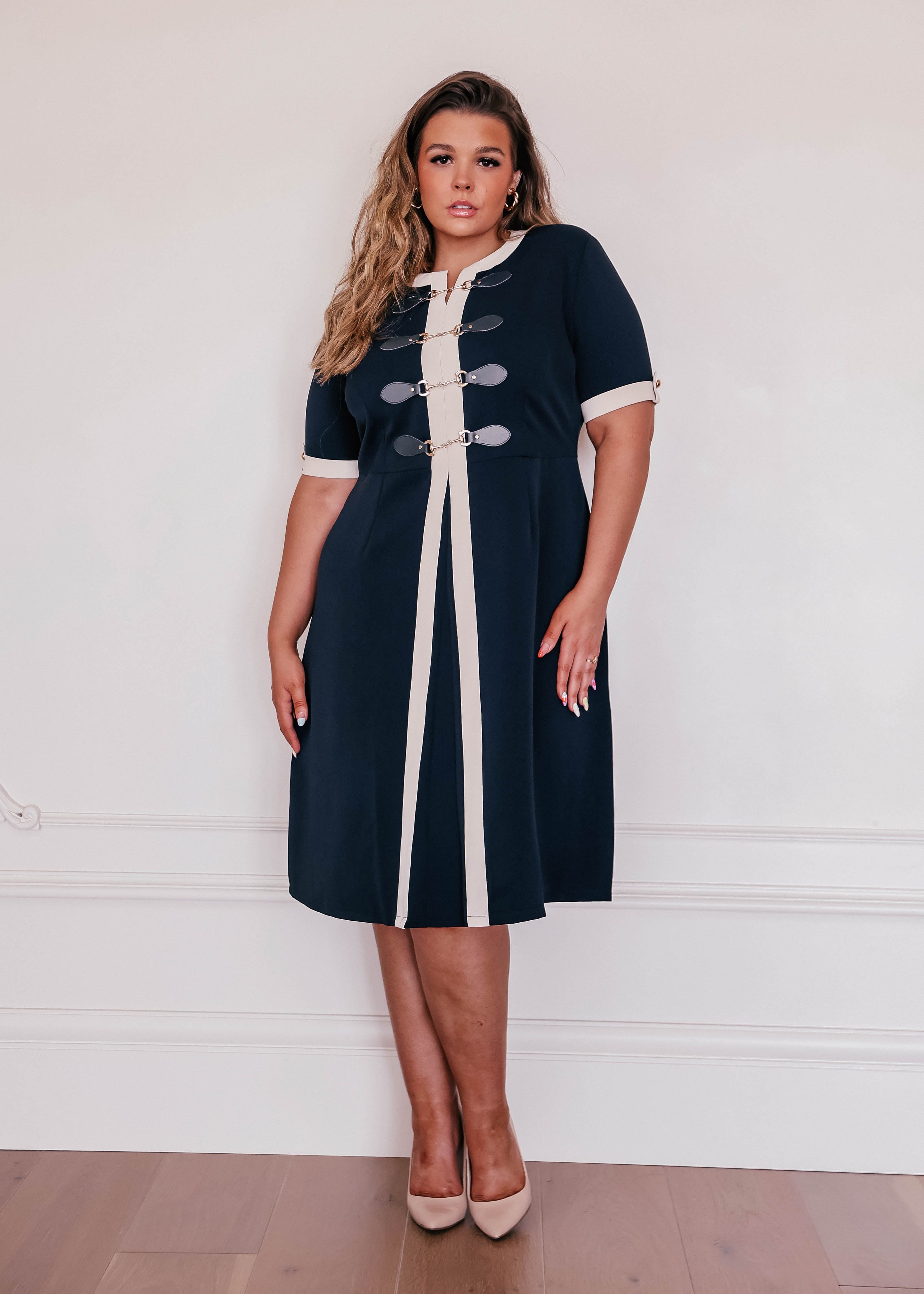 Grace Dress - Navy