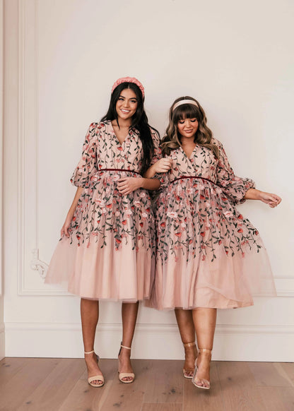 Holly Dress Dresses - JessaKae - Holly Dress - Rose / XXS