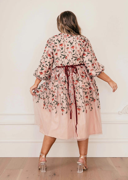 Holly Dress Dresses - JessaKae - Holly Dress - Rose / XXS