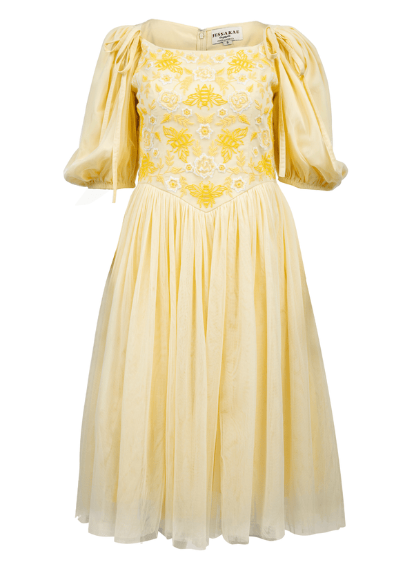 chic size inclusive model wearing JessaKae Honey Bee Dress Dresses