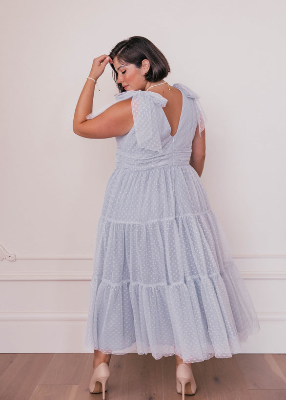 Jeanne Dress - Dusty Blue