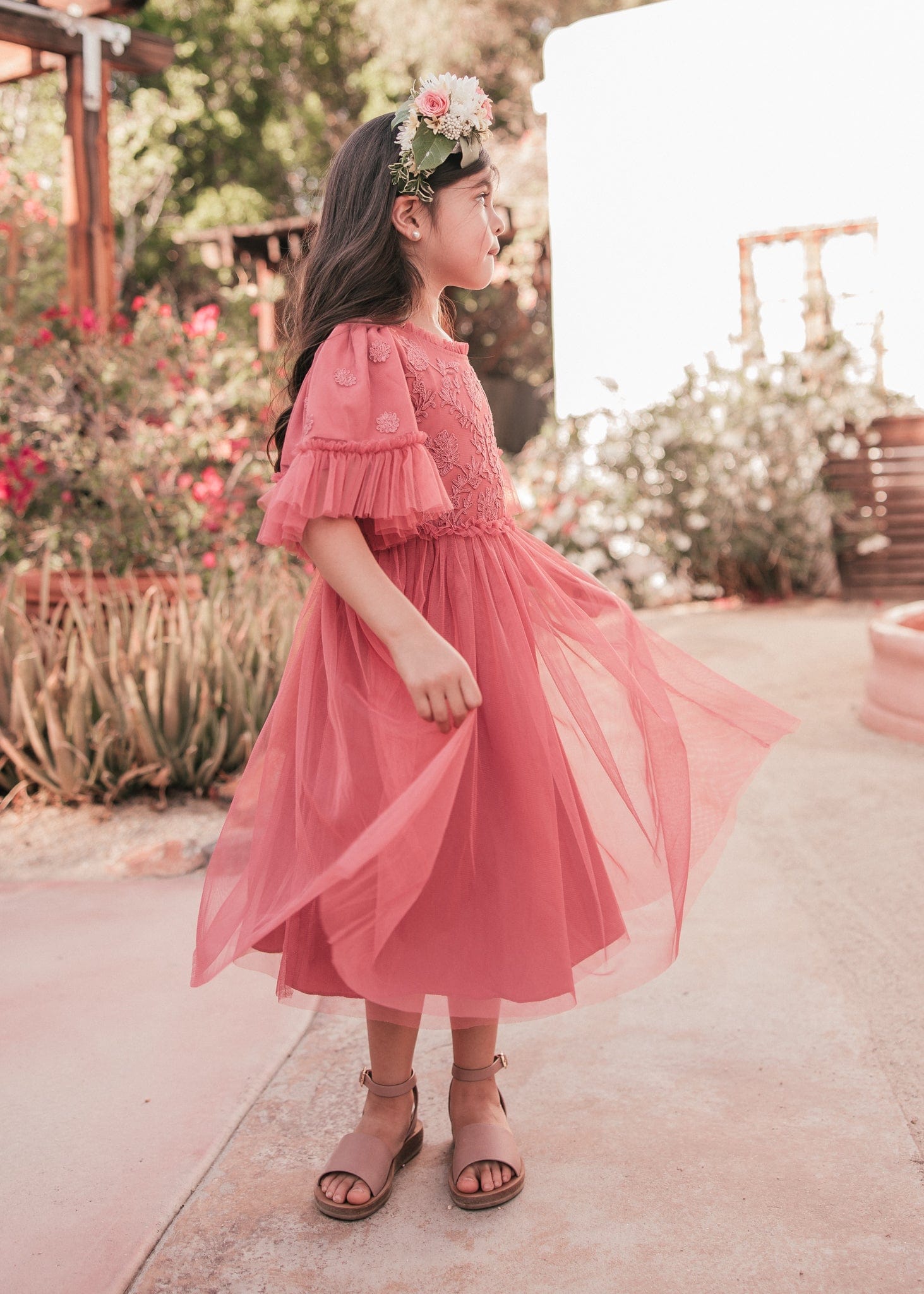 Juliette Girls Dress - Poppy