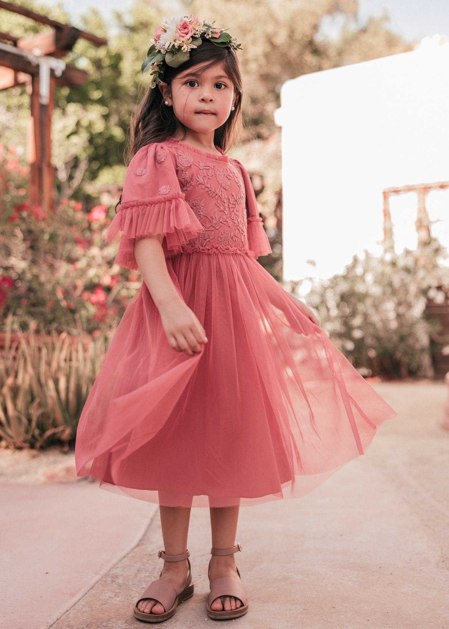 Juliette Girls Dress - Poppy