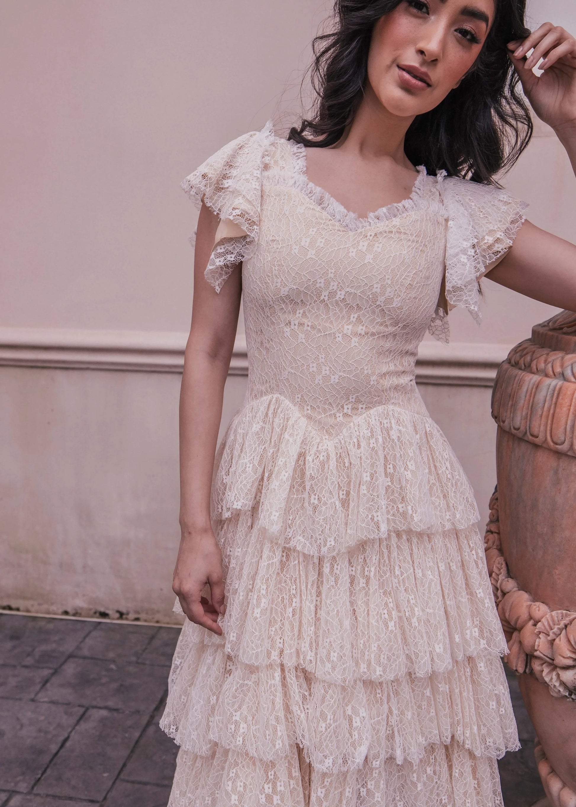 Mia Dress Champagne | Occasion Dress in Sizes XXS6X | JessaKae Mia Dress Champagne | Occasion Dress in Sizes XXS6X | JessaKae