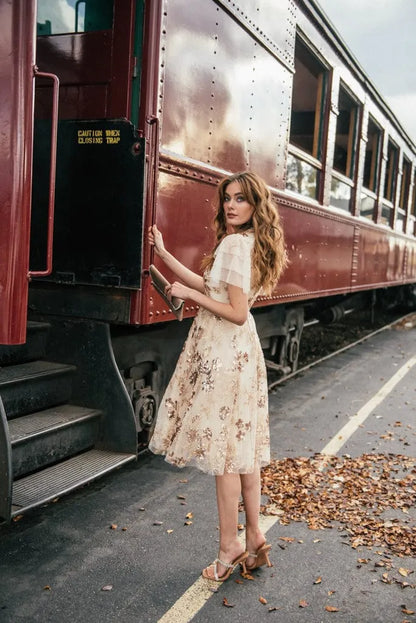 Moonlight Dress Dresses - JessaKae - Moonlight Dress - Cream / XXS