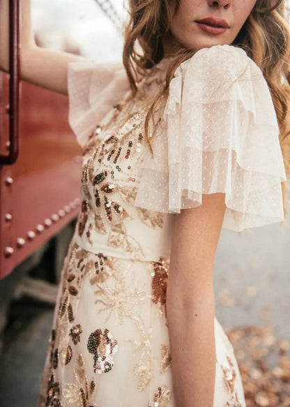 Moonlight Dress Dresses - JessaKae - Moonlight Dress - Cream / XXS