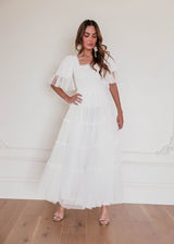 chic size inclusive model wearing JessaKae Senna Tulle Dress Dresses