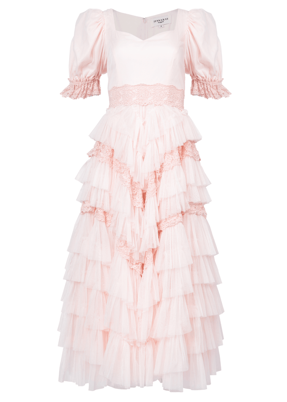 Thumbelina Dress - Pink Lace