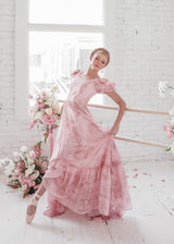 chic size inclusive model wearing JessaKae Violette Dress Pink / XXS Dresses