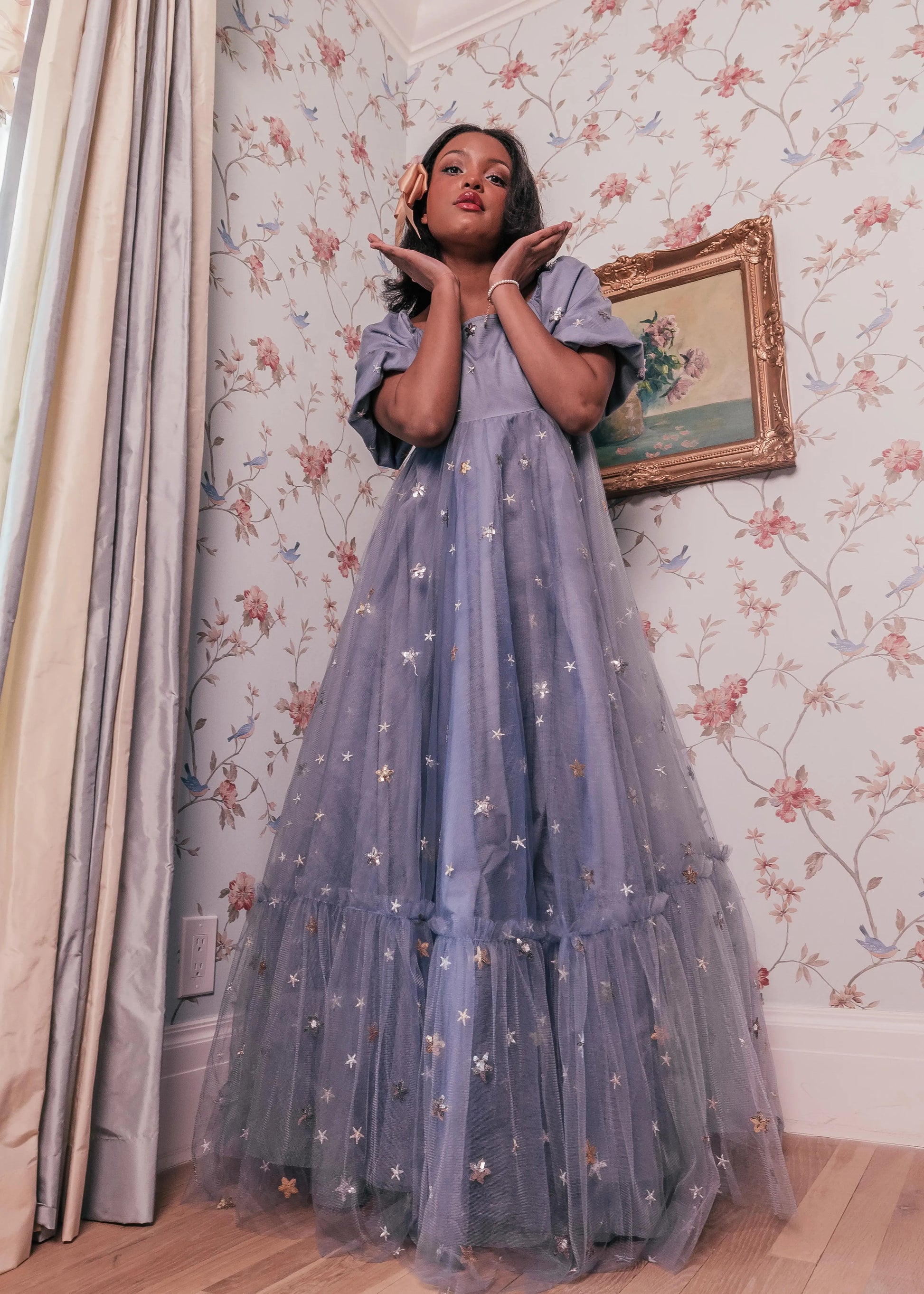 Wendy Dress Blue Star | Occasion Dress in Sizes XXS6X | JessaKae Wendy Dress Blue Star | Occasion Dress in Sizes XXS6X | JessaKae
