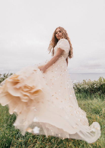 Wendy Dress Dresses - JessaKae - Wendy Dress - Cream Star / XXS