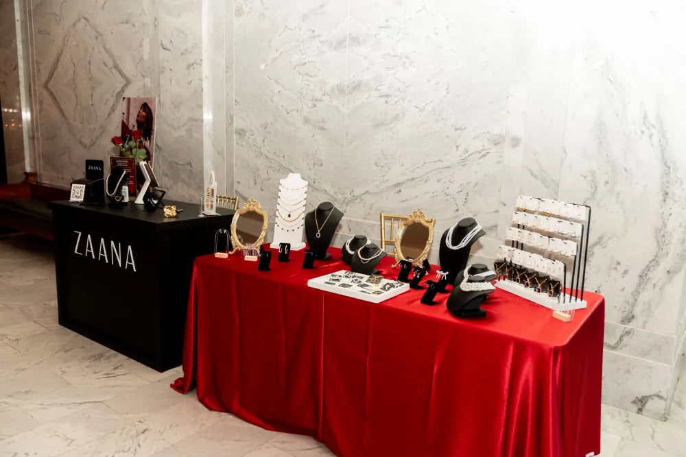 The booth we built for Zaana Jewelry